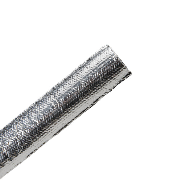 Hellermann Tyton 170-03063 Braided Sleeving, Aluminum Laminated Fiberglass, 0.75" Dia, AL/GF, Silver 100 ft/reel