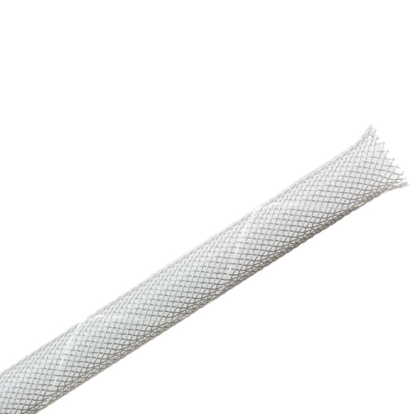 Hellermann Tyton 170-03071 Braided Sleeving, Expandable, Flame Retardant, 0.125" Dia, PET, Gray, 225 ft/reel