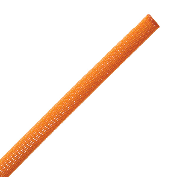 Hellermann Tyton 170-03076 Braided Sleeving, Expandable, 0.25" Dia, PET, Orange, 1000 ft/bulk reel