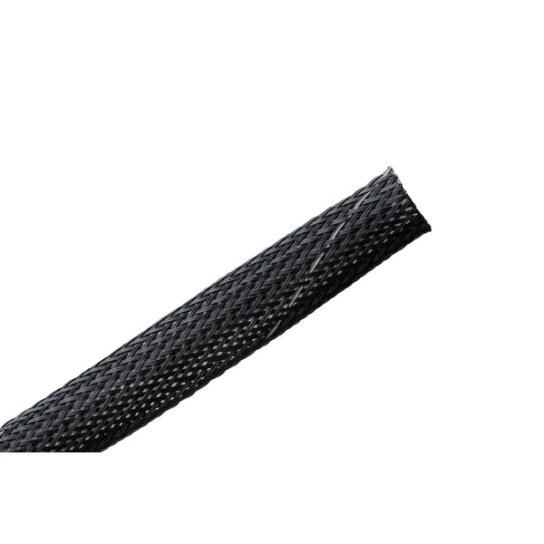 Hellermann Tyton 170-03104 Plenum Rated Expandable Braided Sleeving (Halar), 0.5" Dia, Black, 100 ft/reel