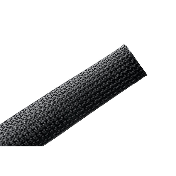 Hellermann Tyton 170-03114 Plenum Rated Expandable Braided Sleeving (Halar), 2.0" Dia, Black, 50 ft/reel