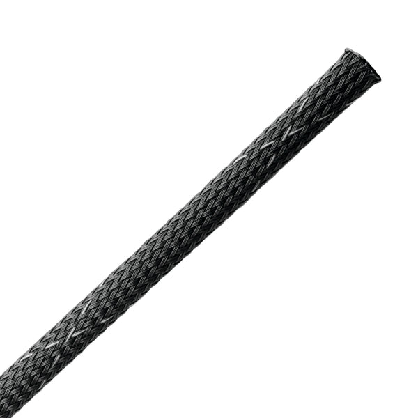Hellermann Tyton 170-03116 Braided Sleeving, Expandable, Fray Resistant, Flame Retardant, 0.125"Dia, PET, Black,1000ft/bulk reel