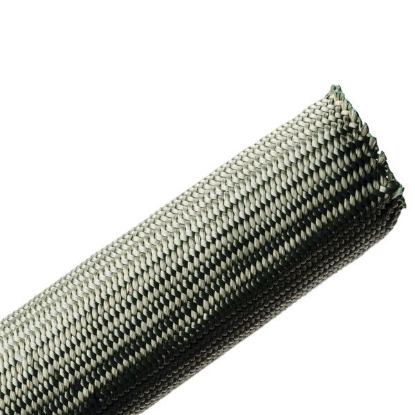 Hellermann Tyton 170-03163 Nomex® High Temperature Woven Sleeving, 1.0" Dia, Green, 100 ft/bulk reel