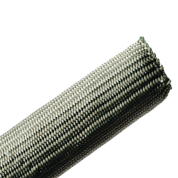 Hellermann Tyton 170-03164 Nomex® High Temperature Woven Sleeving, 1.25" Dia, Green, 100 ft/bulk reel