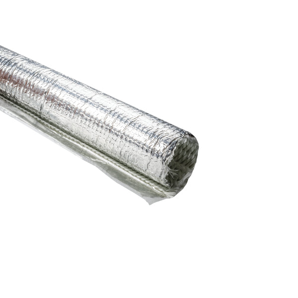 Hellermann Tyton 170-03195 Braided Wrap, Aluminum Laminated Fiberglass, 4' Long Stick, 1" Dia, AL/GF, Silver, 9/box