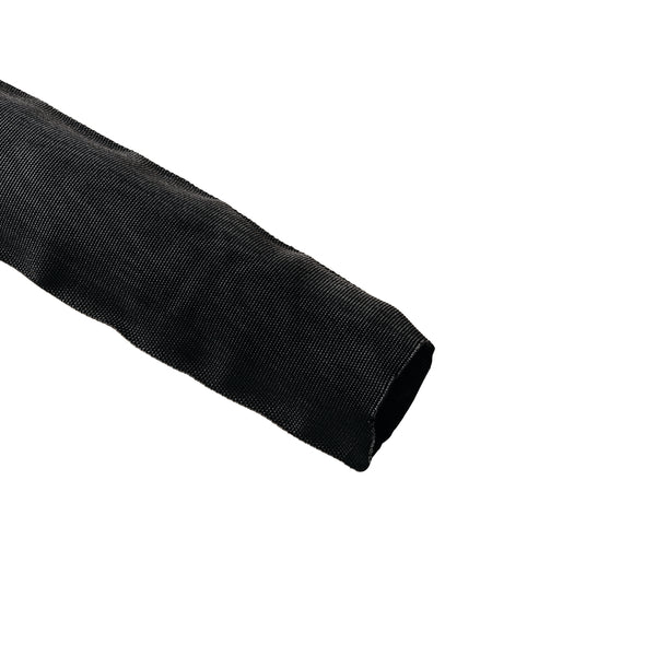 Hellermann Tyton 170-03207 Braided Sleeving, Heavy Duty, 3" Dia, PA6, Black, 25 ft/reel