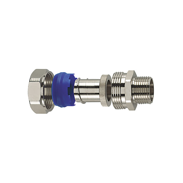 Hellermann Tyton FSU40-M40-C Metallic Compression Fitting, Straight, M40 Metric Thread, 1.25" (40mm) Dia, NPB Metal, 1/pkg
