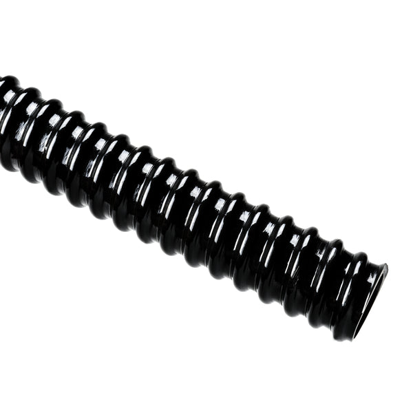 Hellermann Tyton 166-90224 HelaGuard® SR PVC Tubing, Smooth Bore, Spiral Cover, Std Wt, 1.25" Dia, Bk, 100 ft/Std. Reel