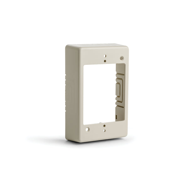 Hellermann Tyton TSRI-JB1 Single Gang Junction Box, 1-1/4" Deep, PVC, Ivory, 1/bg