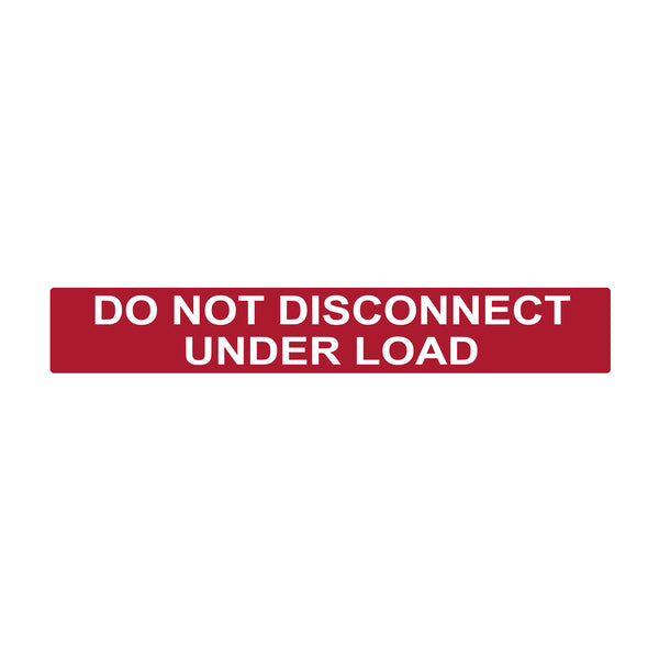 Hellermann Tyton 596-00244 Solar Label, Reflective, DO NOT DISCONNECT UNDER LOAD, 6.5" x 1.0", VL, Red, 50/roll