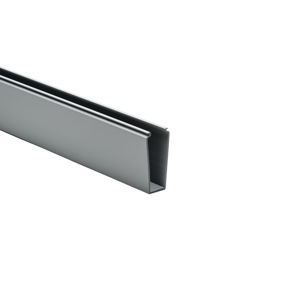 Hellermann Tyton 181-00174 Solid Wall Wiring Duct, 1 x 3", 6 ft Sticks, Non-Adhesive, PVC, Gray, 30 ft/box, 120ft/ctn