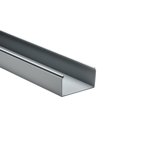 Hellermann Tyton 181-00185 Solid Wall Wiring Duct, 4 x 2", 6 ft Sticks, Non-Adhesive, PVC, Gray, 30 ft/box, 120ft/ctn