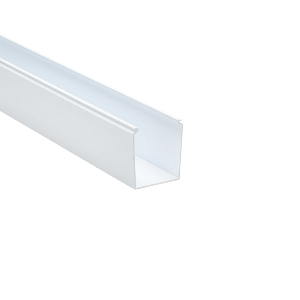 Hellermann Tyton 181-00224 Solid Wall Wiring Duct, 2.5 x 3", 6 ft Sticks, Non-Adhesive, PVC, White, 120ft/ctn