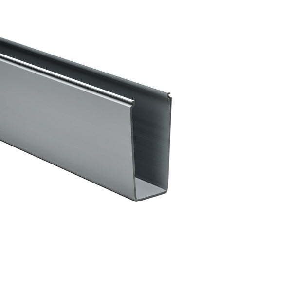 Hellermann Tyton 181-00245 Solid Wall Wiring Duct, 2 x 5", 6 ft Sticks, Non-Adhesive, PVC, Gray, 30 ft/box, 120ft/ctn