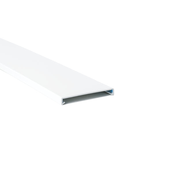 Hellermann Tyton 181-00262 Wiring Duct Cover for 2.5" Duct, 6 ft Sticks, PVC, White, 120ft/ctn