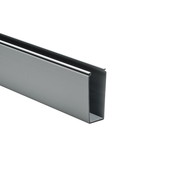 Hellermann Tyton 181-00574 Solid Wall Wiring Duct, 1.5 x 4", 6 ft Sticks, Non-Adhesive, PVC, Gray, 60ft/ctn