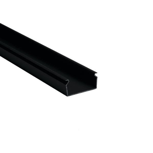 Hellermann Tyton 181-15100 Solid Wall Wiring Duct, 1.5 x 1", 6 ft Sticks, Non-Adhesive, PVC, Black, 120ft/ctn