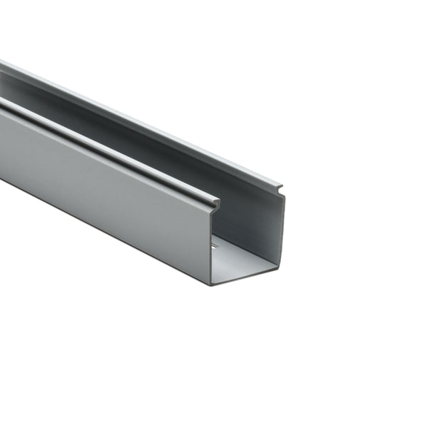 Hellermann Tyton 181-00170 Solid Wall Wiring Duct, 1 x 1", 6 ft Sticks, Non-Adhesive, PVC, Gray, 30 ft/box, 120ft/ctn
