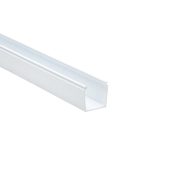 Hellermann Tyton 181-22013 Solid Wall Wiring Duct, 2 x 2", 6 ft Sticks, Non-Adhesive, PVC, White, 120ft/ctn