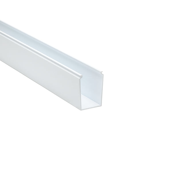 Hellermann Tyton 184-23002 High-Density Slotted Wall Wiring Duct, 2 x 3", 6 ft Sticks, Adhesive, PVC, White, 30 ft/box, 120ft/ctn