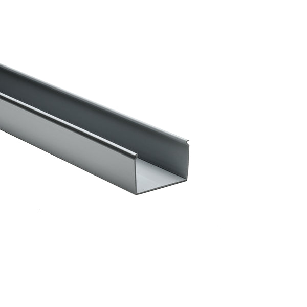 Hellermann Tyton 181-32002 Solid Wall Wiring Duct, 3 x 2", 6 ft Sticks, Non-Adhesive, PVC, Gray, 60ft/ctn