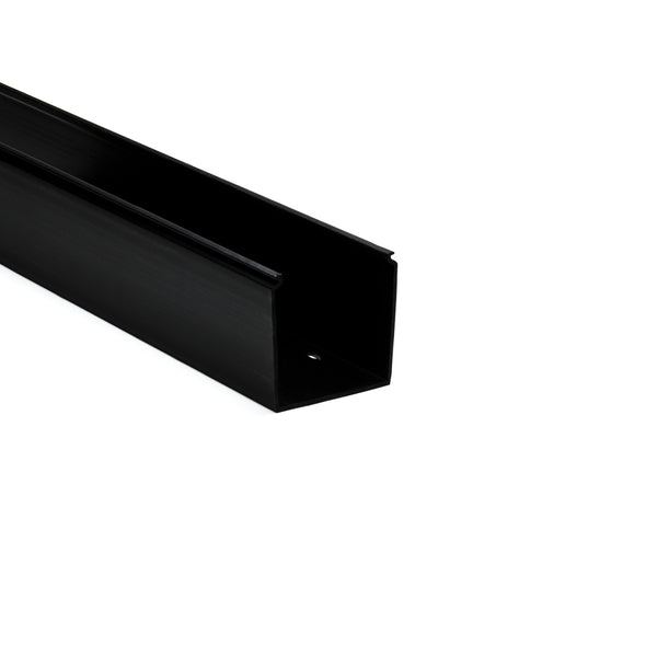 Hellermann Tyton 181-33000 Solid Wall Wiring Duct, 3 x 3", 6 ft Sticks, Non-Adhesive, PVC, Black, 60ft/ctn