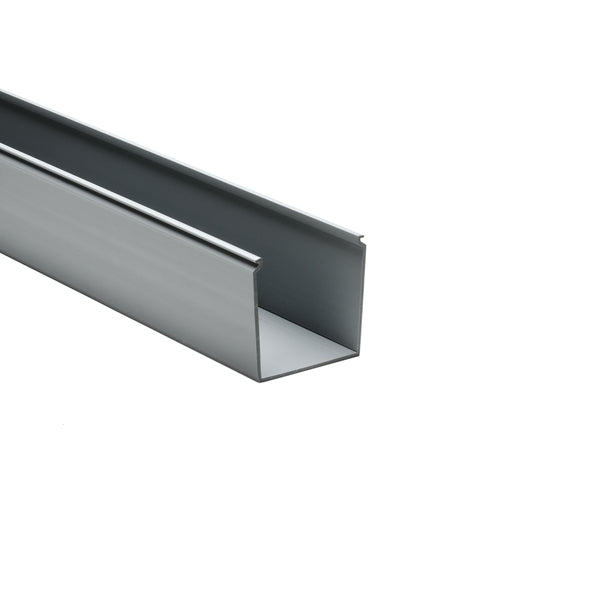 Hellermann Tyton 181-33004 Solid Wall Wiring Duct, 3 x 3", 6 ft Sticks, Non-Adhesive, PVC, Gray, 60ft/ctn