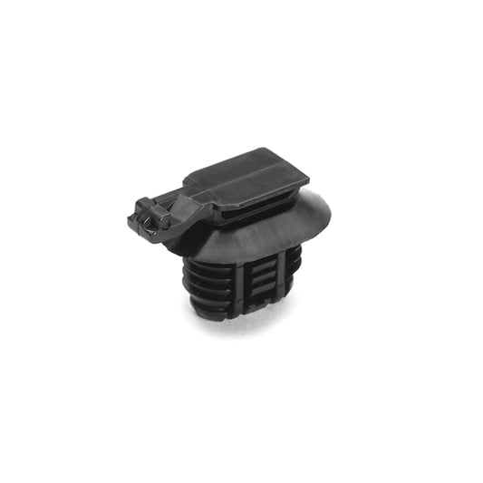Hellermann Tyton 151-01144 Connector Clip with Oval Fir Tree, 9.0 - 17.0mm Hole Dia, PA66HIRHSUV, Black, 5000/carton