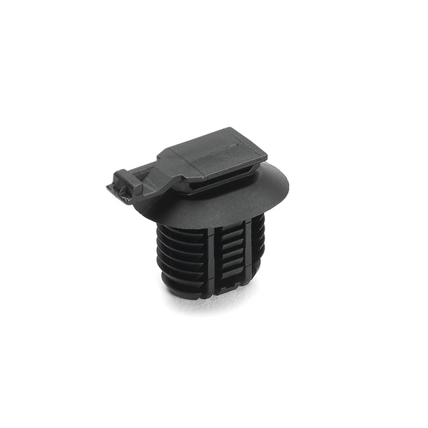Hellermann Tyton 151-01199 Connector Clip with Oval Fir Tree, 12.0 - 17.0mm Hole Dia, PA66HIRHSUV, Black, 4000/carton