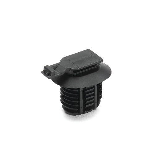 Hellermann Tyton 151-01199 Connector Clip with Oval Fir Tree, 12.0 - 17.0mm Hole Dia, PA66HIRHSUV, Black, 4000/carton