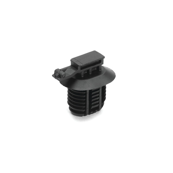 Hellermann Tyton 151-01295 Connector Clip with Oval Fir Tree, 2.0 - 17.0mm Hole Dia, PA66HIRHSUV, Black, 4000/carton