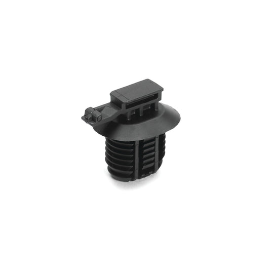 Hellermann Tyton 151-01295 Connector Clip with Oval Fir Tree, 2.0 - 17.0mm Hole Dia, PA66HIRHSUV, Black, 4000/carton