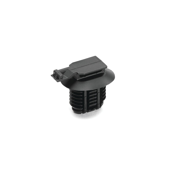 Hellermann Tyton 151-01296 Connector Clip with Oval Fir Tree, 9.0 - 17.0mm Hole Dia, PA66HIRHSUV, Black, 3000/carton