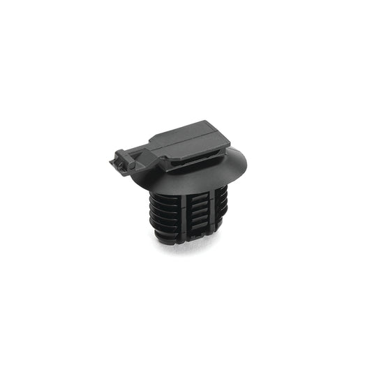 Hellermann Tyton 151-01296 Connector Clip with Oval Fir Tree, 9.0 - 17.0mm Hole Dia, PA66HIRHSUV, Black, 3000/carton