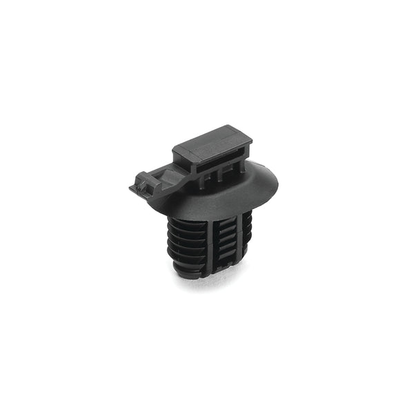 Hellermann Tyton 151-01397 Connector Clip with Oval Fir Tree, 9.0 - 17.0mm Hole Dia, PA66HIRHSUV, Black, 2000/carton