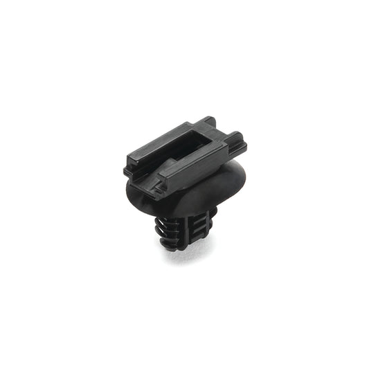 Hellermann Tyton 151-01246 Connector Clip with Oval Fir Tree, 0.51-6.75mm Panel Thick, 6.2-13.0mm Hole, PA66HIRHSUV, Black, 5000/ctn