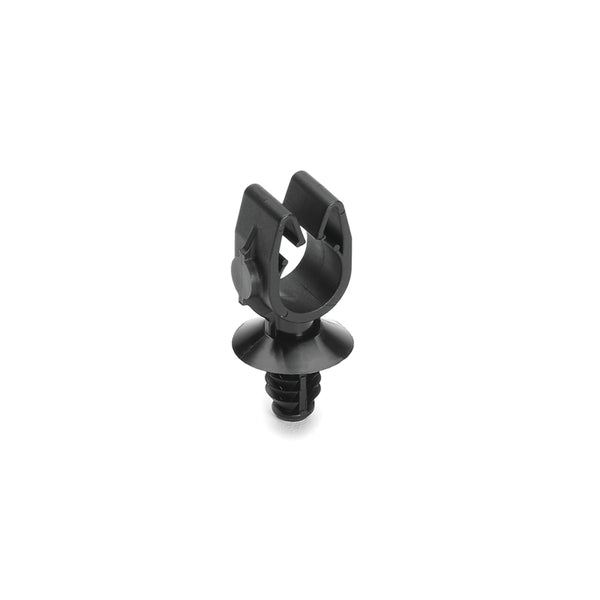 Hellermann Tyton 151-01749 MOC Clip, 10 mm, with 6.5mm Fir Tree, PA66HIRHSUV, Black, 7500/ctn