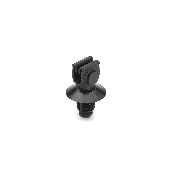 Hellermann Tyton 151-02083 MOC Clip, 5 mm, with 6.5mm Fir Tree, PA66HIRHSUV, Black, 5000/ctn