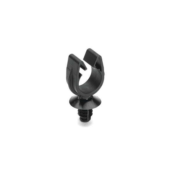 Hellermann Tyton 151-01768 MOC Clip, 14 mm, with 6.5mm Fir Tree, PA66HIRHSUV, Black, 3000/ctn