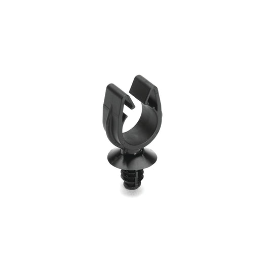 Hellermann Tyton 151-01768 MOC Clip, 14 mm, with 6.5mm Fir Tree, PA66HIRHSUV, Black, 3000/ctn