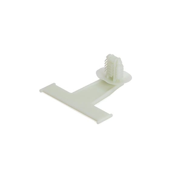 Hellermann Tyton 151-01238 Standoff Bundling Clip, 1.97" Long, 0.02 - 0.27" Panel Thickness , PA66HIRHS, Natural, 1500/carton