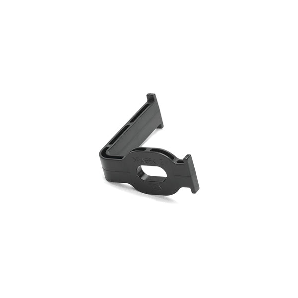 Hellermann Tyton 151-01311 Bundling Clip, 90 Deg with 6.5x12.5 Oval Hole, 40mm Long, PA66HIRHSUV, Black, 4000/ctn