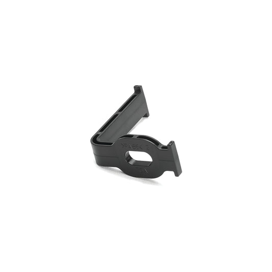 Hellermann Tyton 151-01311 Bundling Clip, 90 Deg with 6.5x12.5 Oval Hole, 40mm Long, PA66HIRHSUV, Black, 4000/ctn