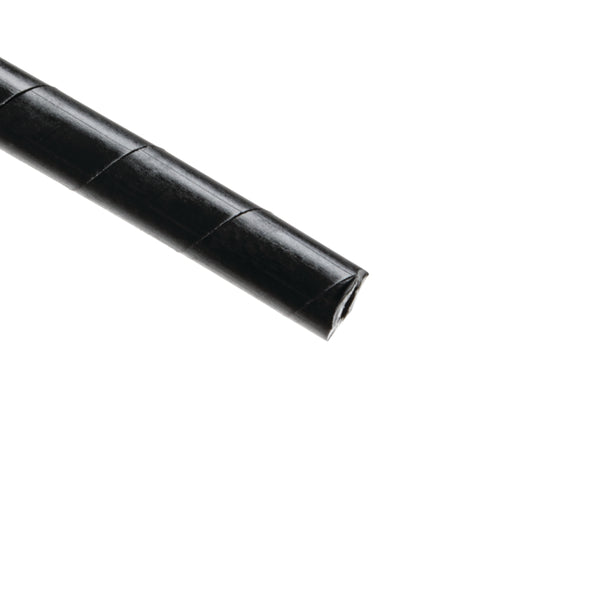 Hellermann Tyton 1NFP0C Spiralwrap Protective Sheathing, 0.13" Diameter, PE, Black, 100 ft/roll