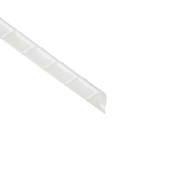 Hellermann Tyton 2.5P9C Spiralwrap Protective Sheathing, 0.38" Diameter, PTFE, Natural, 100 ft/roll