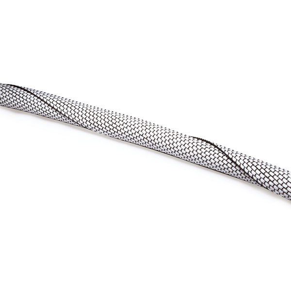 Hellermann Tyton 170-01162 Braided Sleeving, Twist-In Rodent-Repellent Wrap, 19mm Dia. FG/PET, White, 82 ft/rl
