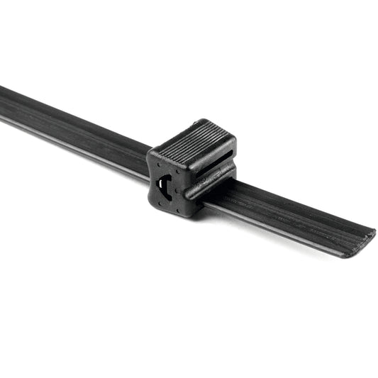 Hellermann Tyton TELS-27 Extended-Length Tie, 27"L, Includes 10 Heads, POM, Black, 10/pkg