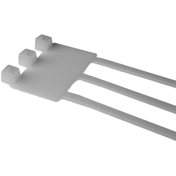 Hellermann Tyton IT50RT9K2 MilSpec Identification Tie, 8" Long, MS3368, 50lb Tensile Strength, PA66, Natural, 50/pkg