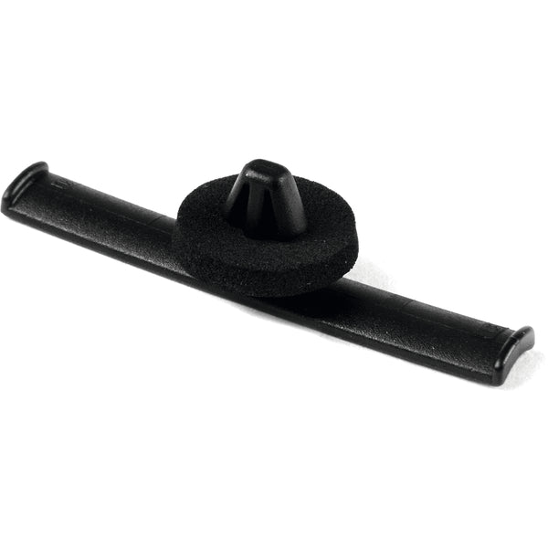 Hellermann Tyton 155-11601 Bundling Clip with Arrowhead, 2.17" Long, 0.06" - 0.12" Panel Thickness, PA66HIRHS, Black, 500/pkg