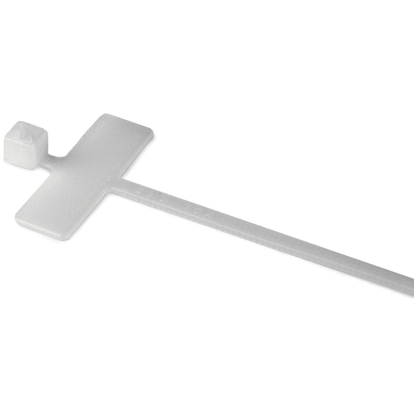 Hellermann Tyton 111-81818 Identification Tie, 3.9" Long, 18lb Tensile Strength, PA66HS, Natural, 200/pkg